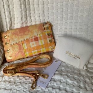 HAMMITT Levi med NWT Clutch/Crossbody in Marigold Mango w/Dust Bag